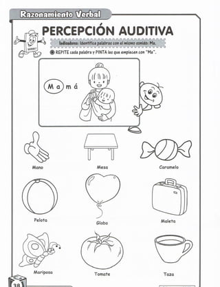 Razonamiento verbal 5 años