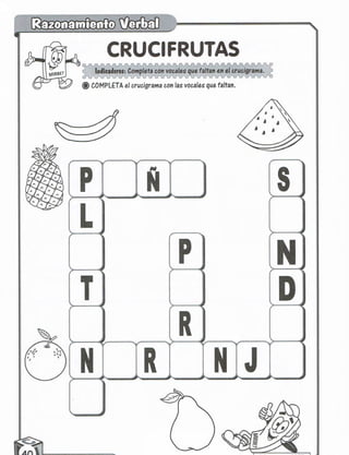 Razonamiento verbal 5 años