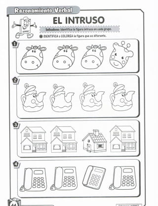Razonamiento verbal 5 años
