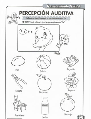 Razonamiento verbal 5 años