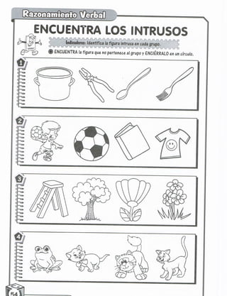 Razonamiento verbal 5 años