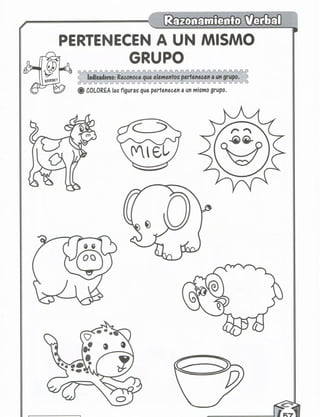 Razonamiento verbal 5 años