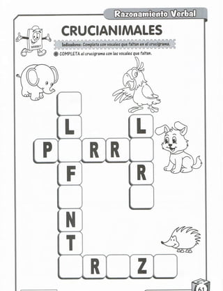 Razonamiento verbal 5 años