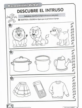 Razonamiento verbal 5 años