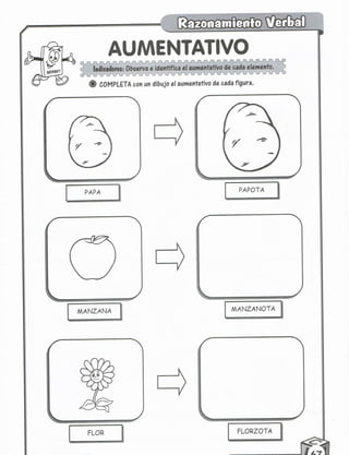 Razonamiento verbal 5 años