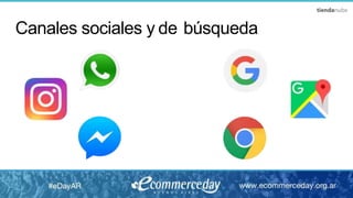 Canales sociales y de búsqueda
 