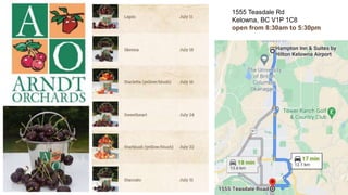 1555 Teasdale Rd
Kelowna, BC V1P 1C8
open from 8:30am to 5:30pm
 