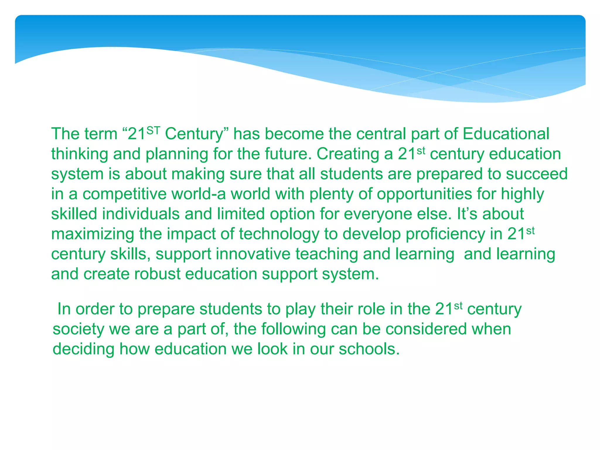The Roles And Functions of Educational Technology in the 21st Century ...