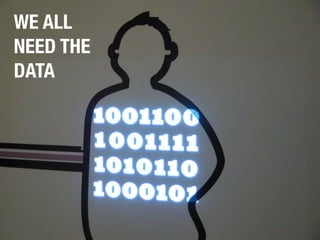 WE ALL
NEED THE
DATA
 