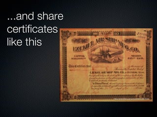 ...and share
certificates
like this



               http://www.flickr.com/photos/kt/418938142
 