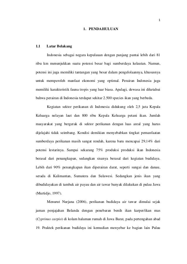 Praktek Kerja Lapang pada Usaha Pembesaran Ikan Nila 