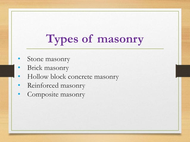 Types of masonry and its failure types | PPTX | Geology | Science