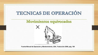 Fuente Manual de Operación y Mantenimiento, USA, Traducción 2008, pág. 199
 