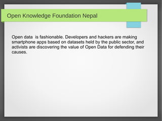 Open Data Open Knowledge | ODP