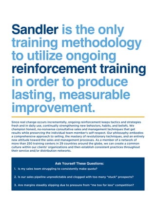 Sgmd sandler overview brochure | PDF