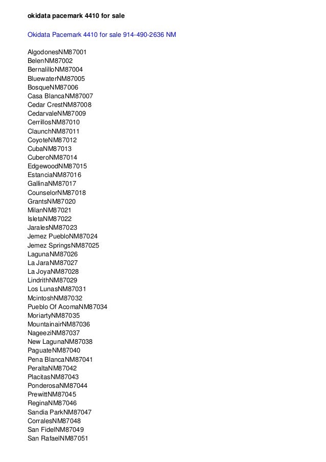 okidata pacemark 4410