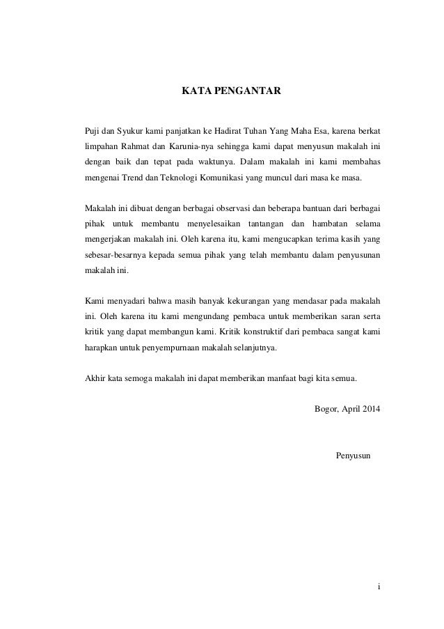 Kata Pengantar Daftar Isi Kata Pengantar Daftar Isi
