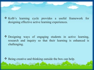 Kolbs Learning Theory | PPT