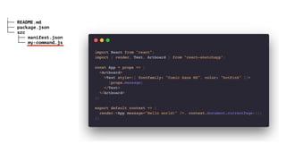.
├── README.md
├── package.json
└── src
├── manifest.json
└── my-command.js
 
