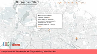 buergerbautstadt.de - Beispiel wie Bürgerbeteilung erleichtert wird
 