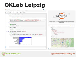 OKLab Leipzig
jupyterhub.codeforleipzig.de
 
