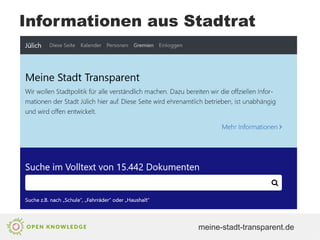 Informationen aus Stadtrat
meine-stadt-transparent.de
 