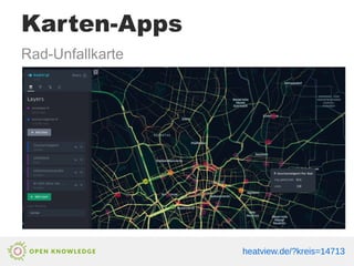 Karten-Apps
Rad-Unfallkarte
heatview.de/?kreis=14713
 