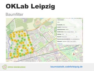 baumstatistik.codeforleipzig.de
OKLab Leipzig
Baumfilter
 