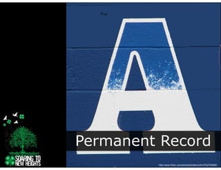 Permanent Record
         http://www.flickr.com/photos/toofarnorth/3752700855/
 
