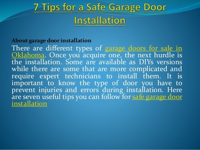 Oklahoma City Garage Door Experts