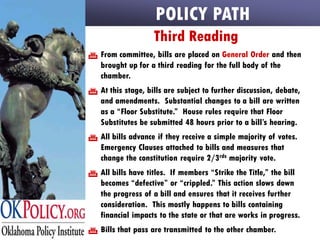 Oklahoma 2009 Legislative Primer