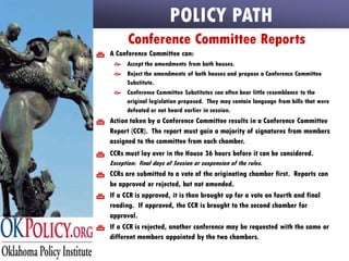 Oklahoma 2009 Legislative Primer