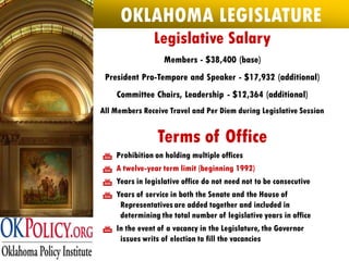 Oklahoma 2009 Legislative Primer