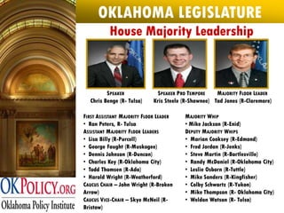 Oklahoma 2009 Legislative Primer
