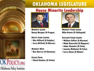 Oklahoma 2009 Legislative Primer