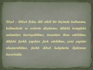 Görsel – Mekansal Zeka