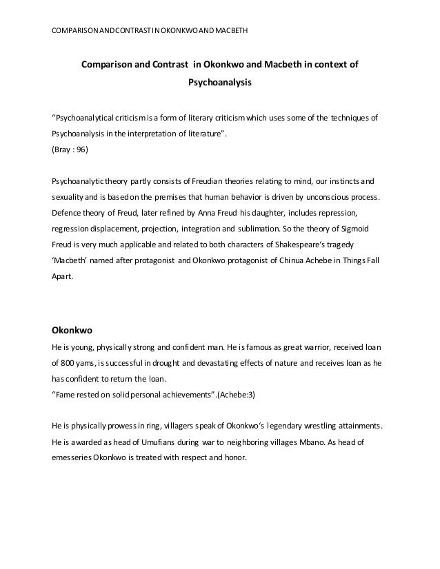 Macbeth and frankenstein thesis