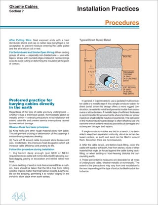 BACK-FILL
24”
MINIMUM

6” TO 8”

PRELIMINARY
COVERING
OF SAND
OR STONE FREE
EARTH

3” TO 4”

SOFT BEDDING
OF SAND
OR STONE
FREE EARTH

 