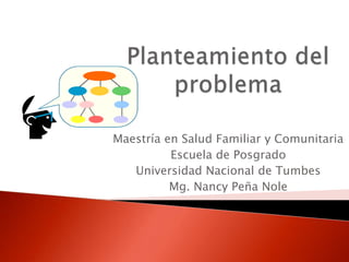 Maestría en Salud Familiar y Comunitaria
          Escuela de Posgrado
   Universidad Nacional de Tumbes
          Mg. Nancy Peña Nole
 