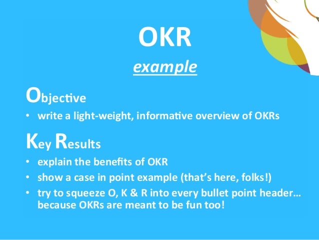 okr a guide to objectives and key results objective key results