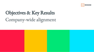 Objectives & Key Results 
Company-​
wide alignment
 