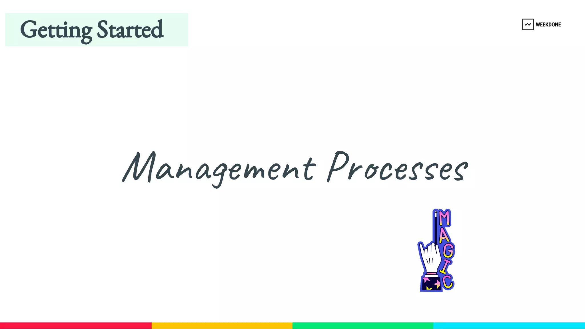 Getting Started
Management Processes
 
