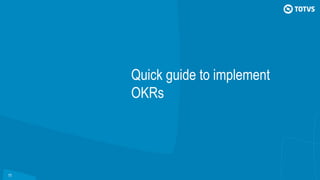1111
Quick guide to implement
OKRs
 