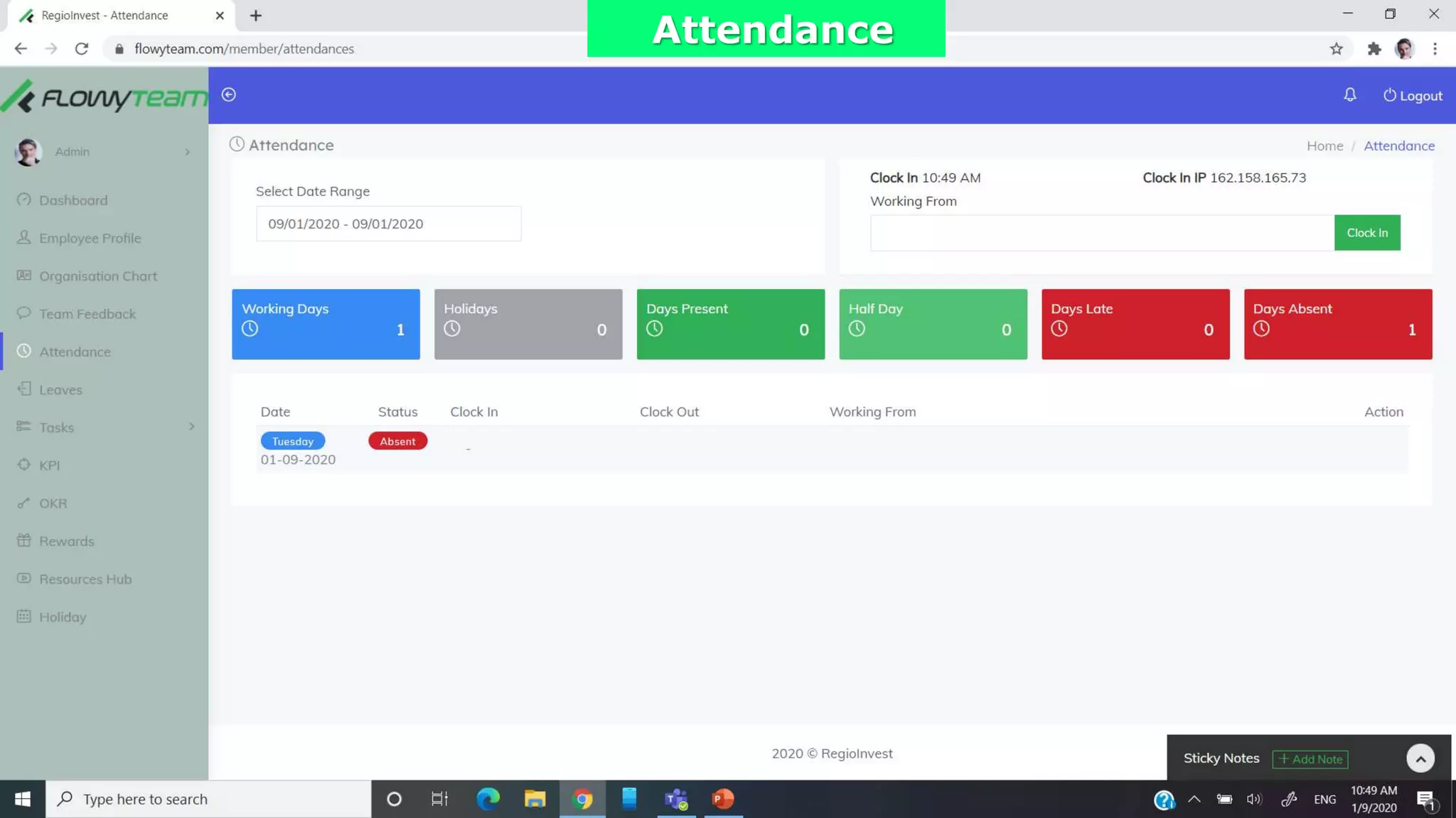 Attendance