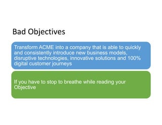 Objectives & Key Results Day 1 Updated Doc | PDF
