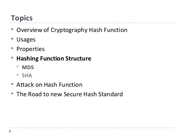 Hash crypto
