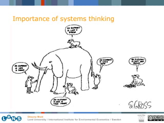 Importance of systems thinking 