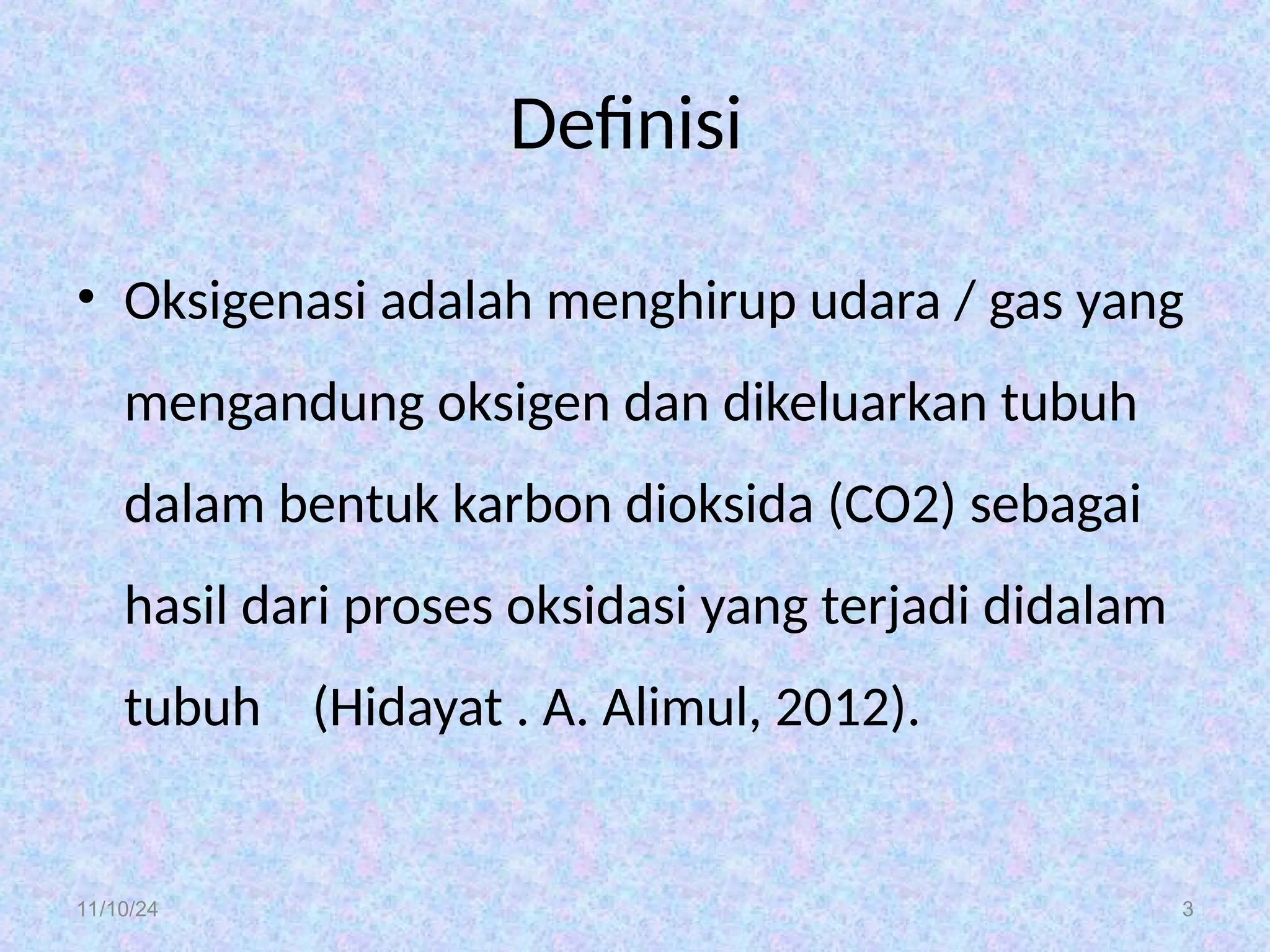 Konsep Kebutuhan dasar manusia Oksigenasi | PPT