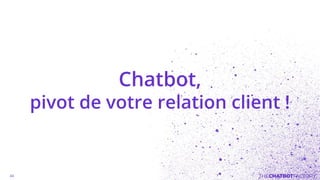 Chatbot,
pivot de votre relation client !
 
