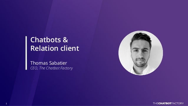Chatbots Vers Une Revolution De La Relation Client Par Thomas Sab